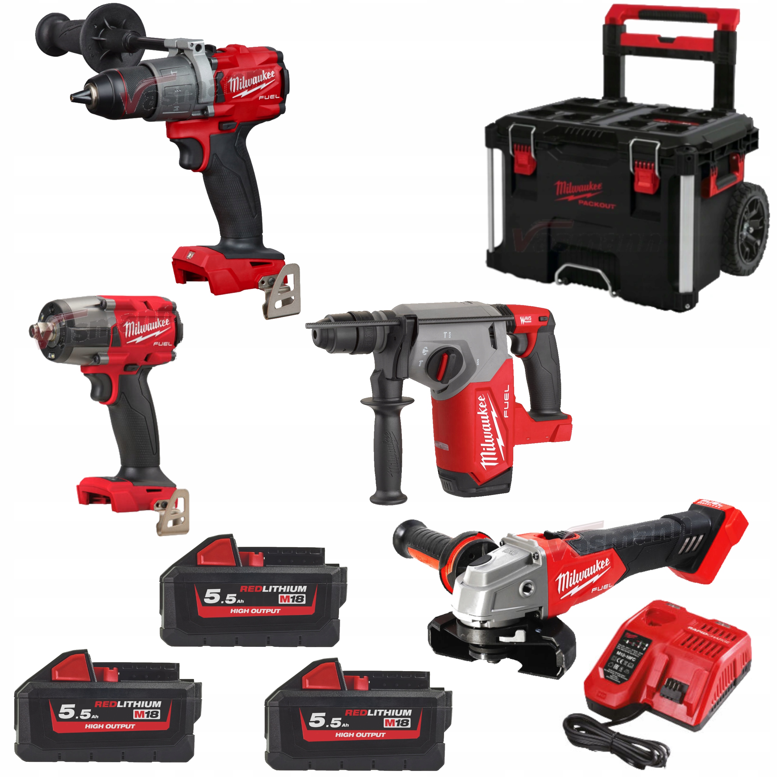 

Zestaw Elektronarzędzi Milwaukee M18 FPP4A2-553P