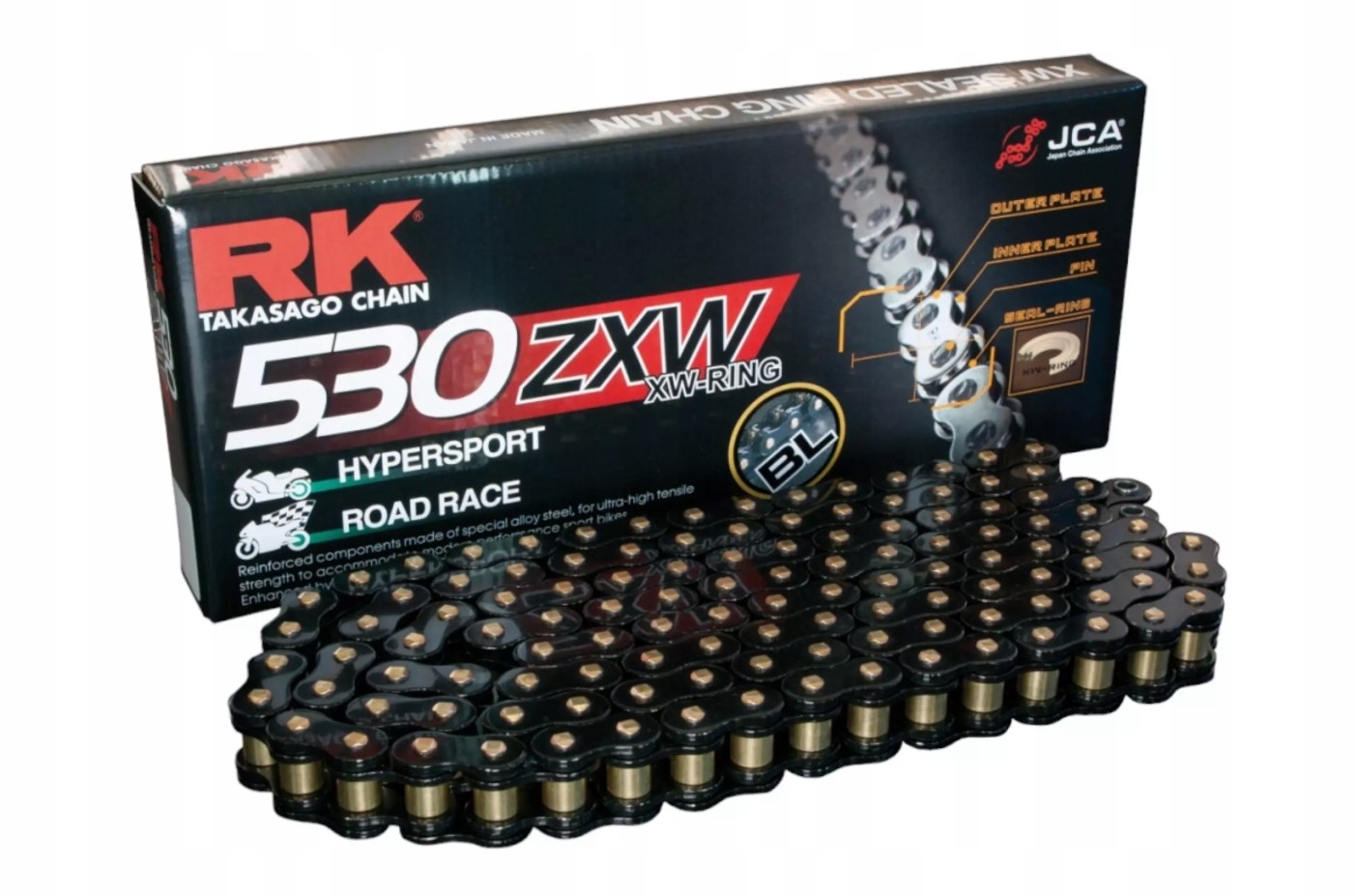 Rk Hnacia Reťaz BL530ZXW-118 (xw-ring) S Uzáverom (clf) V Balení Farba C