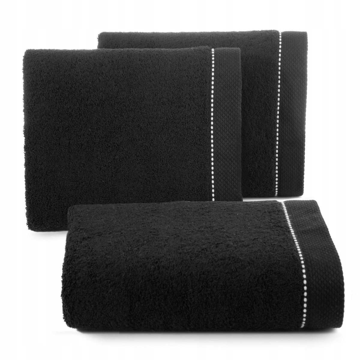 Osuška - Daisy 70x140 bavlnená uterák čierny Eurofirany
