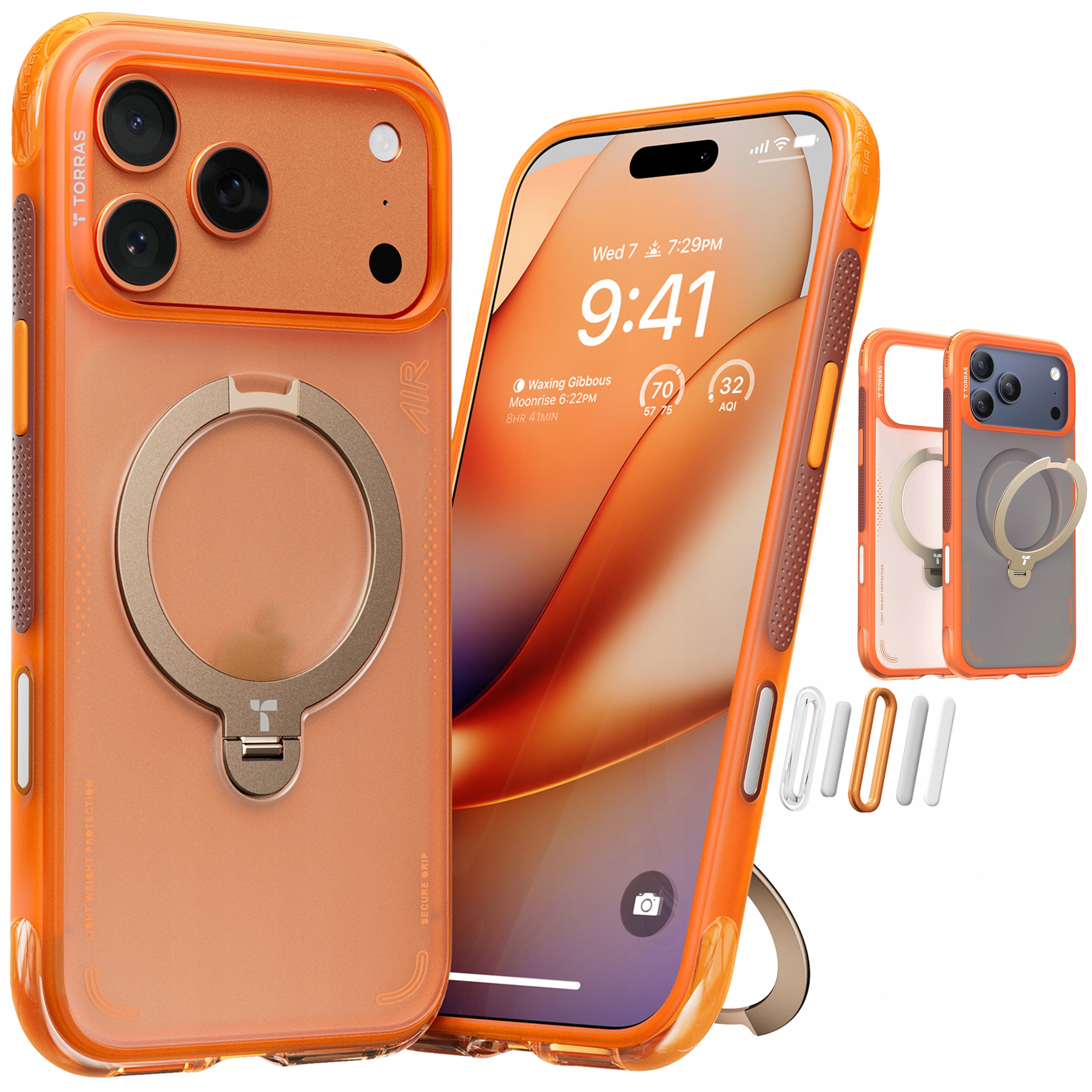 Torras Ostand Air Case Etui MagSafe z Uchwytem do iPhone 17 Pro Obudowa