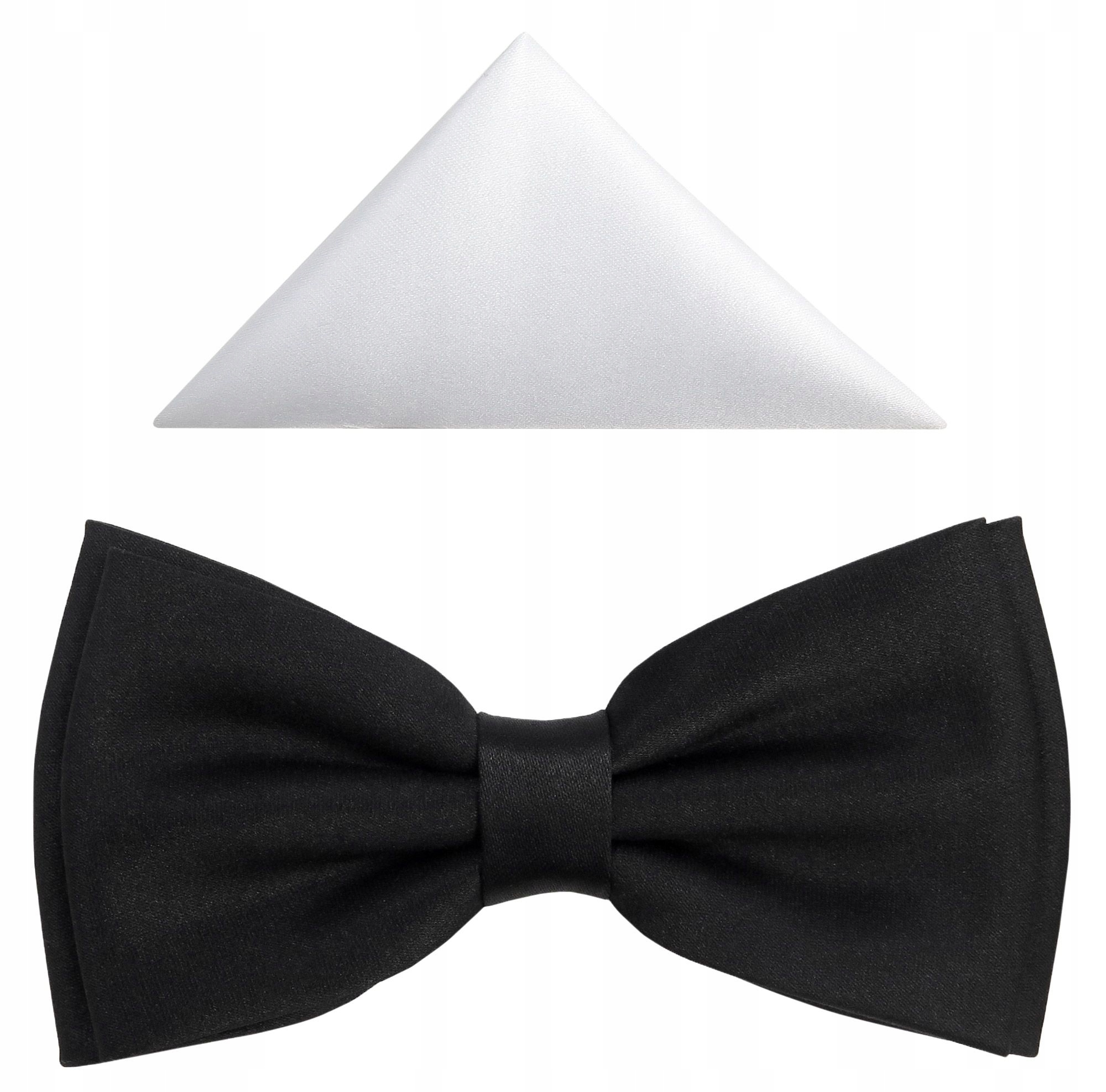 

Czarna Muszka Męska Mucha Szeroka + Poszetka B14