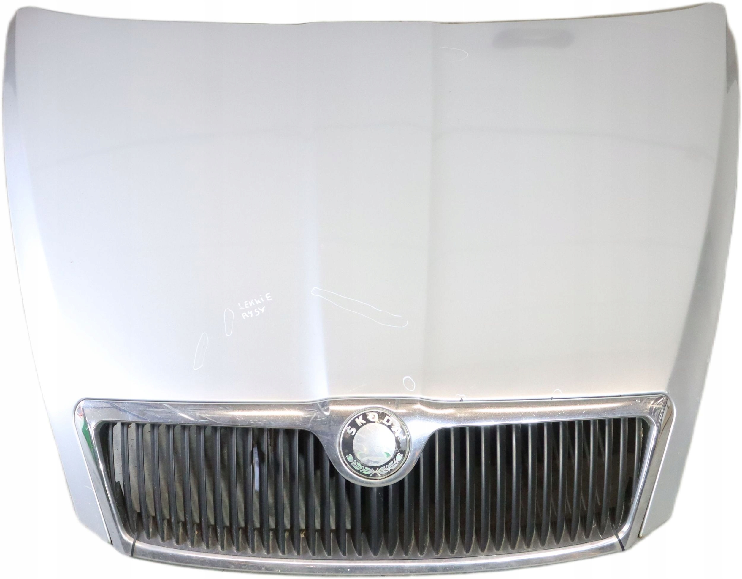 SKODA OCTAVIA II 2 bonnet front engine housing cover SREBRNA grill