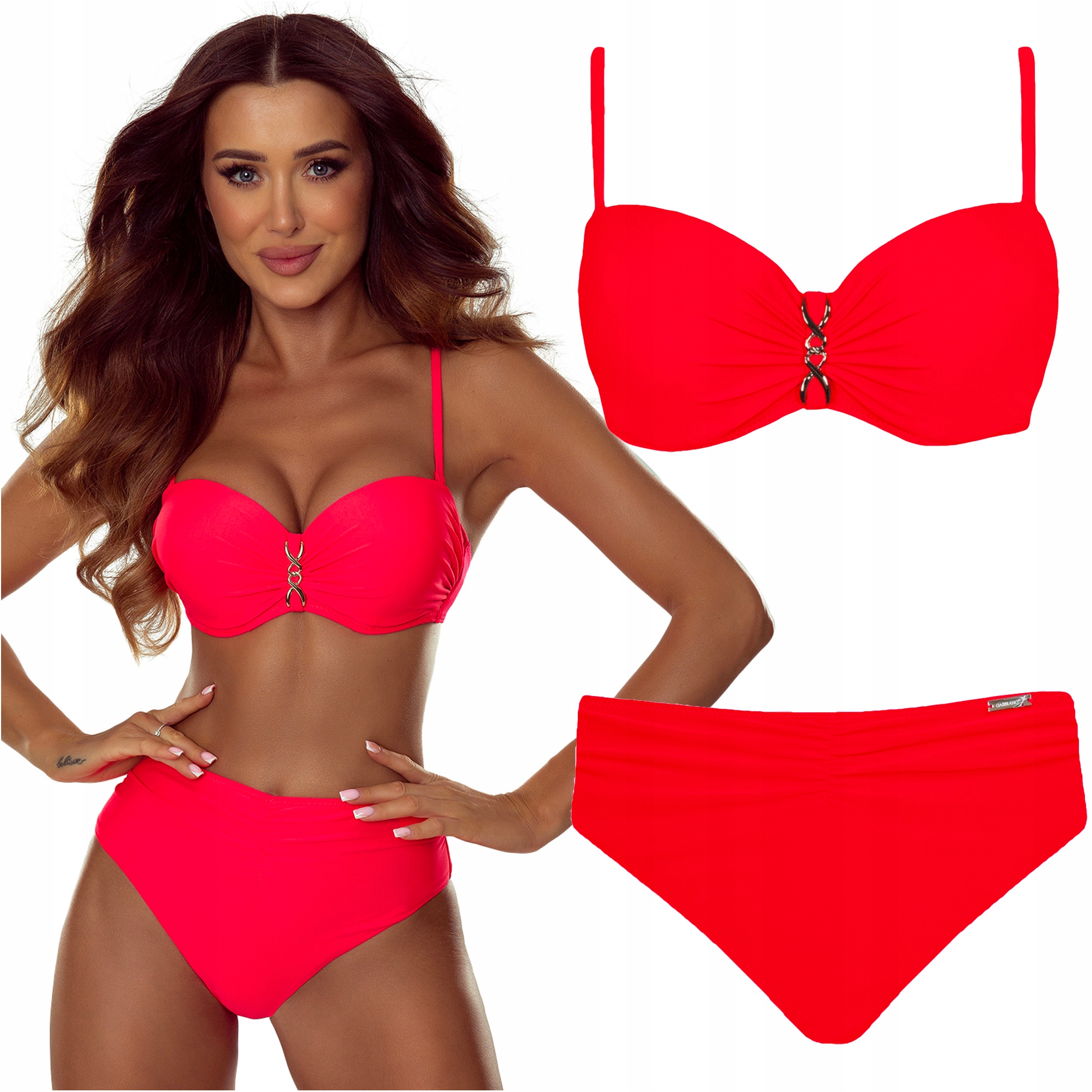 Strój kąpielowy dwuczęściowy damski push up Gabbiano Ashley K 38B/M 75B