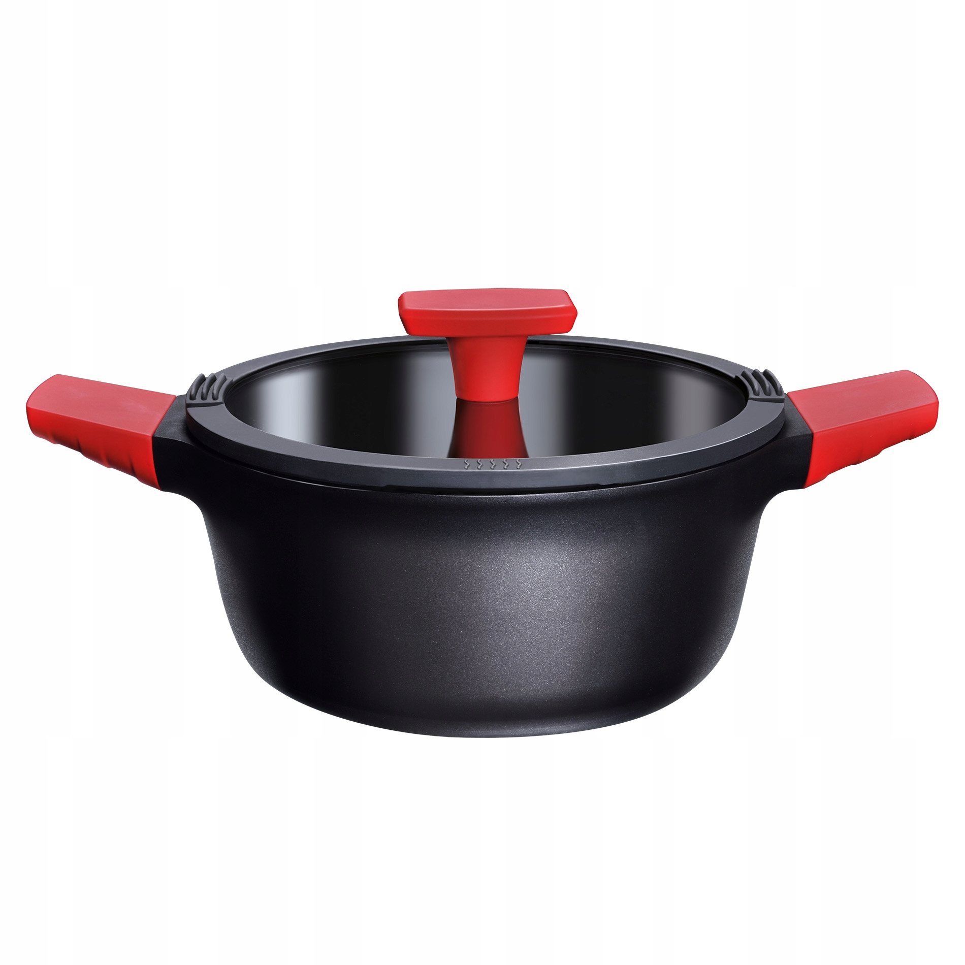 

Garnek z pokrywką Zavio Prestigio 24cm red 4L