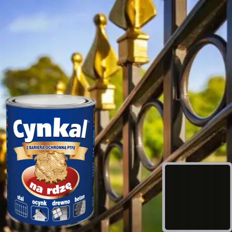 Farba uniwersalna NA RDZĘ CYNKAL czekoladowy 2,5L Stan opakowania oryginalne