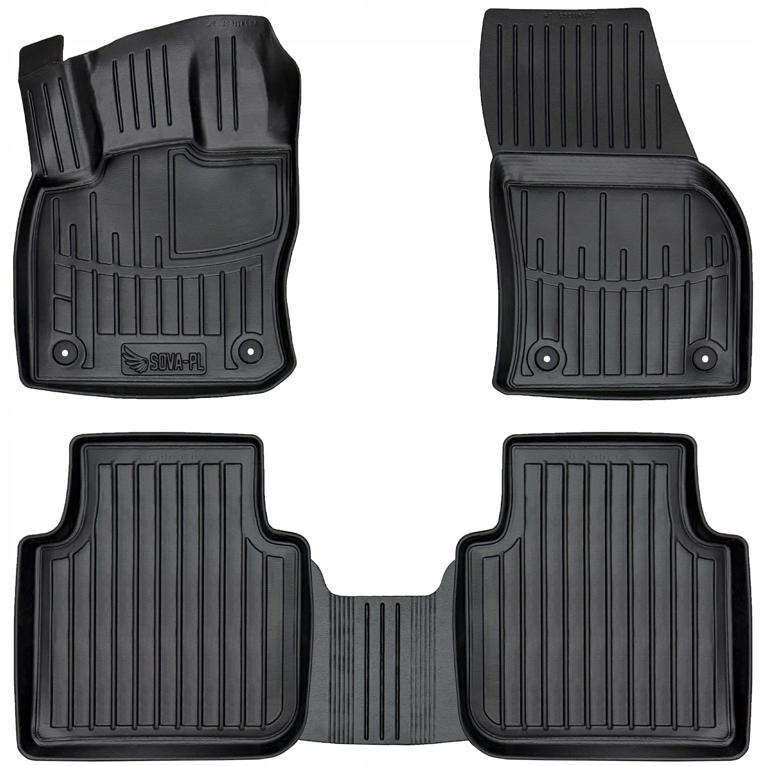 Dywaniki gumowe 3D Volkswagen Tiguan II Allspace (2017-2024)