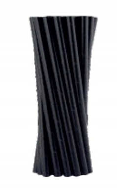 

Słomki papierowe eko czarne 195x8mm 100 szt