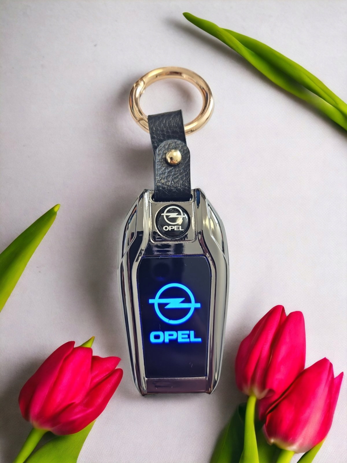 OPEL ZAPALNICZKA ŻAROWA ELEGANCKI BRELOK DO KLUCZY LOGO LED ETUI KOKARDKA EAN (GTIN) 5905090471547