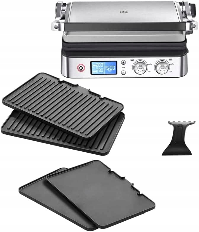 Grill elektryczny Braun MultiGrill 9 Cg 9043 2000W srebrny