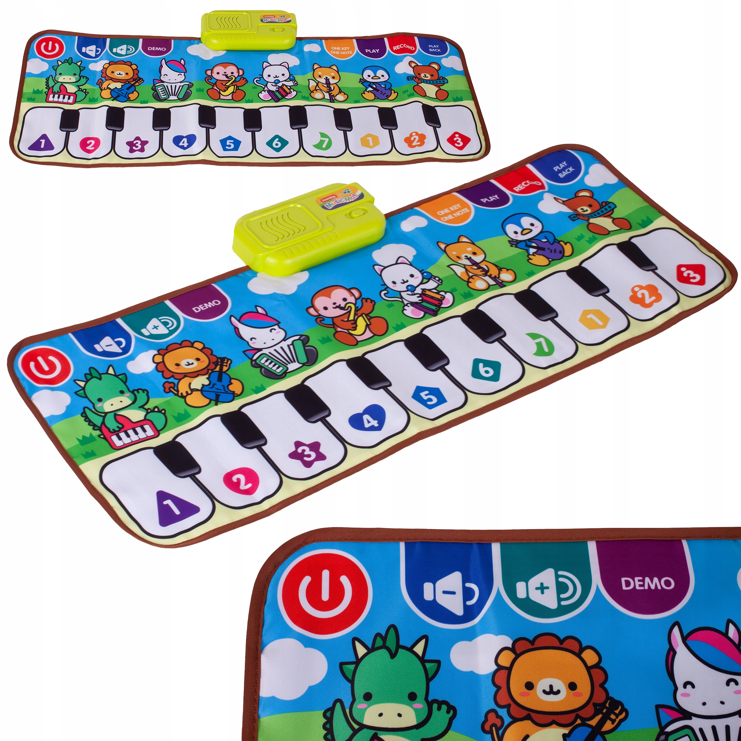 

Mata Muzyczna Pianinko Zwierzątka Instrumenty 79cm