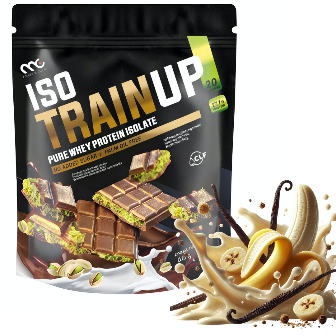 Muscle Clinic Iso Train Up 600 g Proteinový izolát 92 g Vanilka-banán