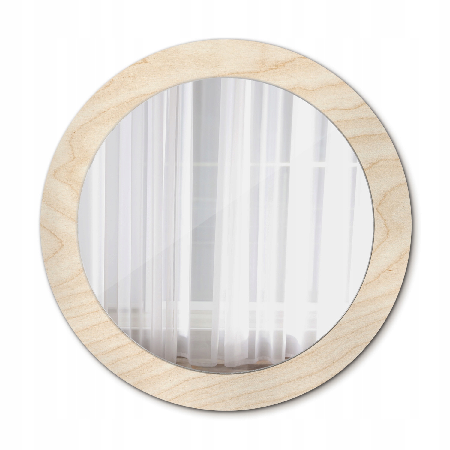 Nástenné zrkadlo Rám Glamour Drevo svetlé 70 cm