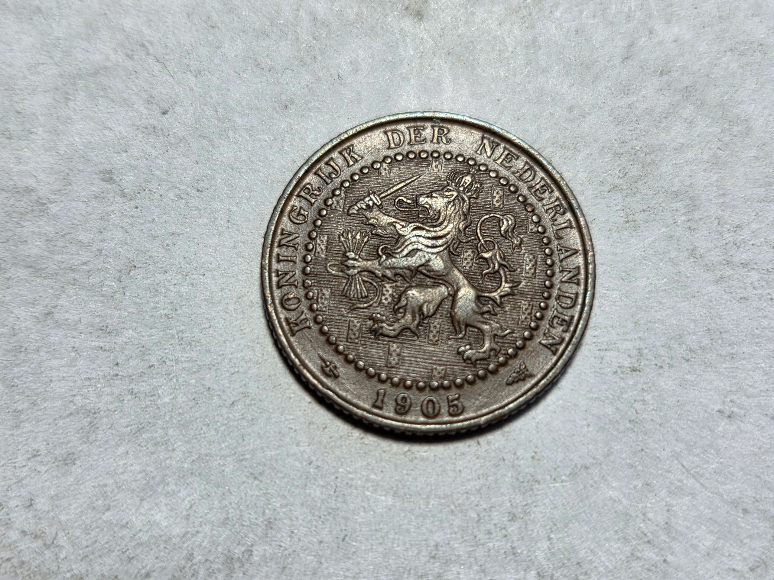 Stara Holandia 1 cent 1905 rok -NR0915