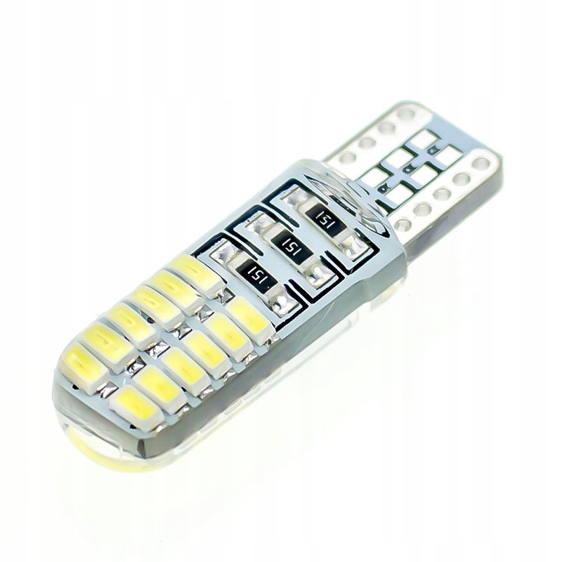 

Żarówka Led W5W T10 Postojówki 24 Led Silicon Moc