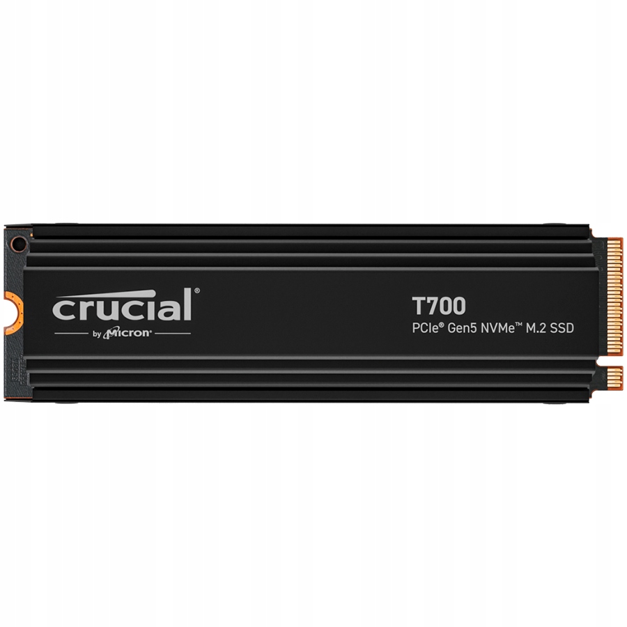 Ssd disk Crucial T700 1TB NVMe PCIe Gen5 M.2 2280 s chladičom