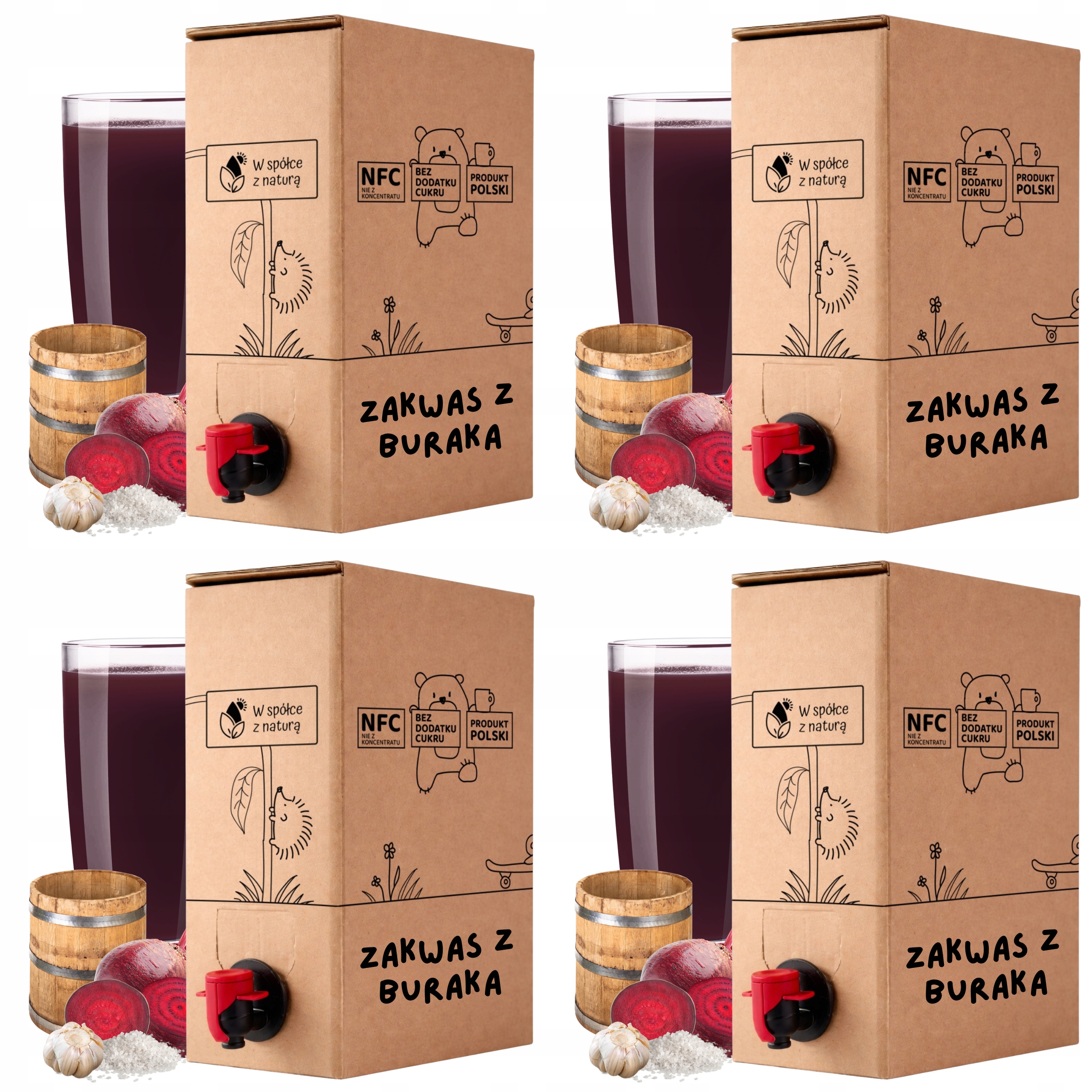 Sok z Kiszonego Buraka 3l 100% Kiszony Burak Zakwas z Buraka zestaw