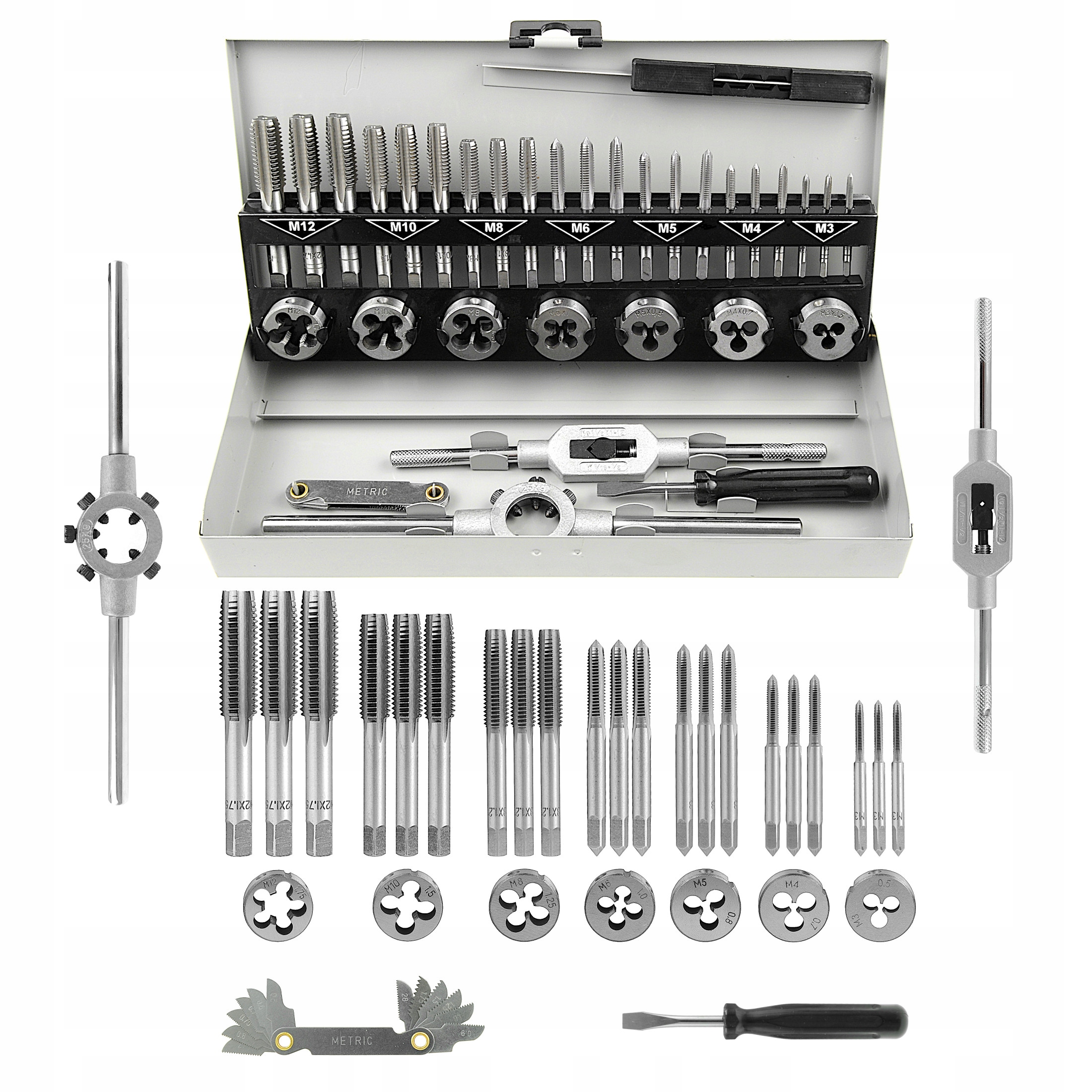 Sada Závitníků M3-M12 32 Dílů