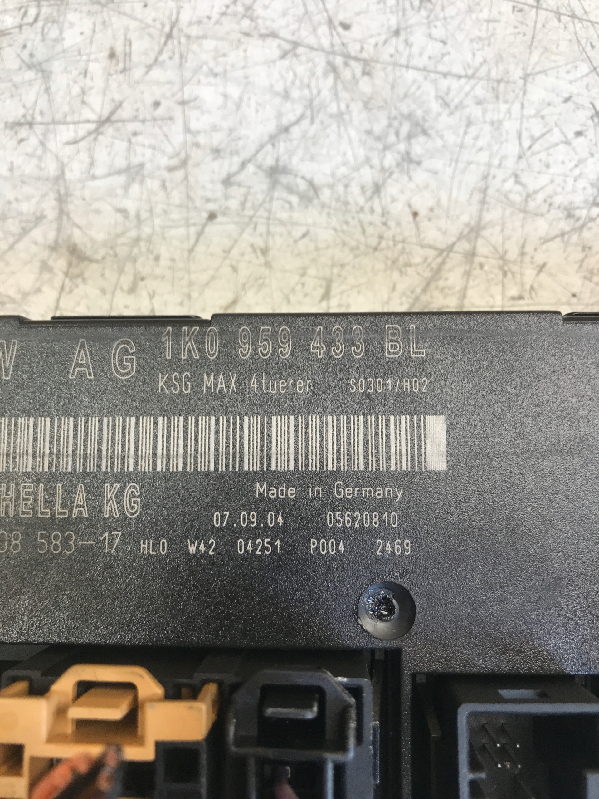 Unité commande confort VW SKODA AUDI 1K0959433BL
