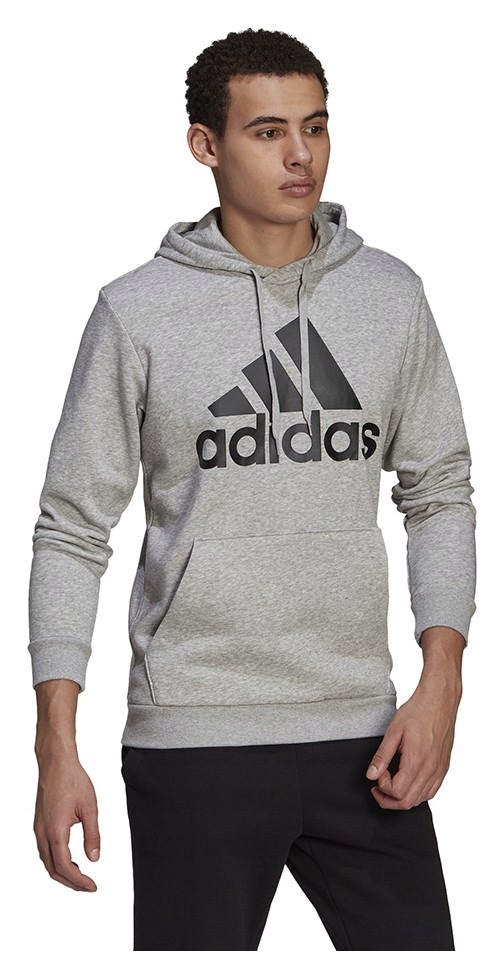 Mikina Adidas M Bl Fl Hd šedá GK9577 vel. M