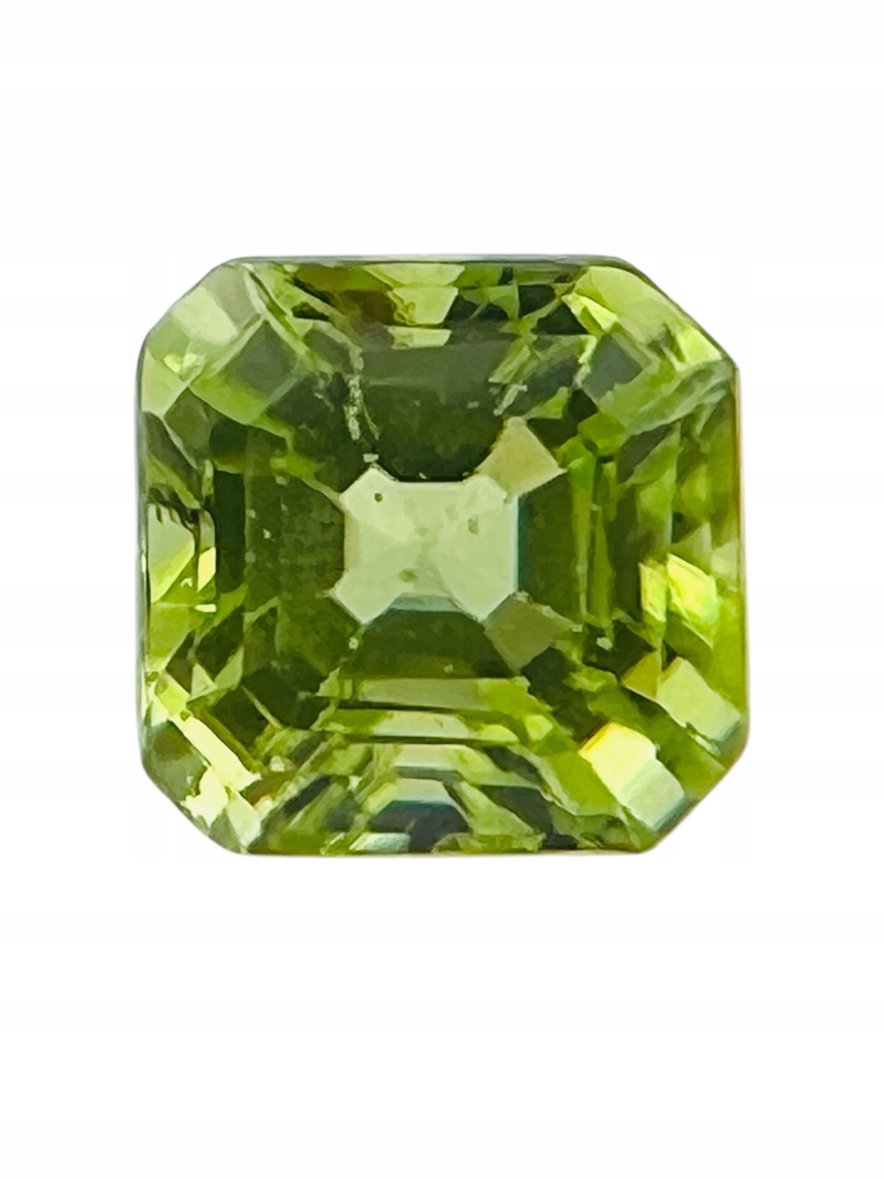 Peridot/olivin Brus Asscher 5X5 mm