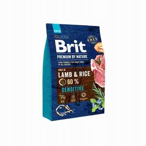 Levně Brit Premium By Nature Sensitive Lamb 3kg Jehněčí maso