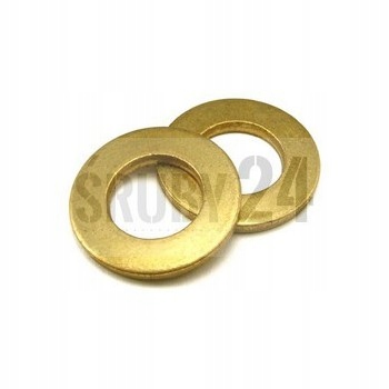 Podkładka okrągła M12 Mosiądz Mos DIN125A 50szt