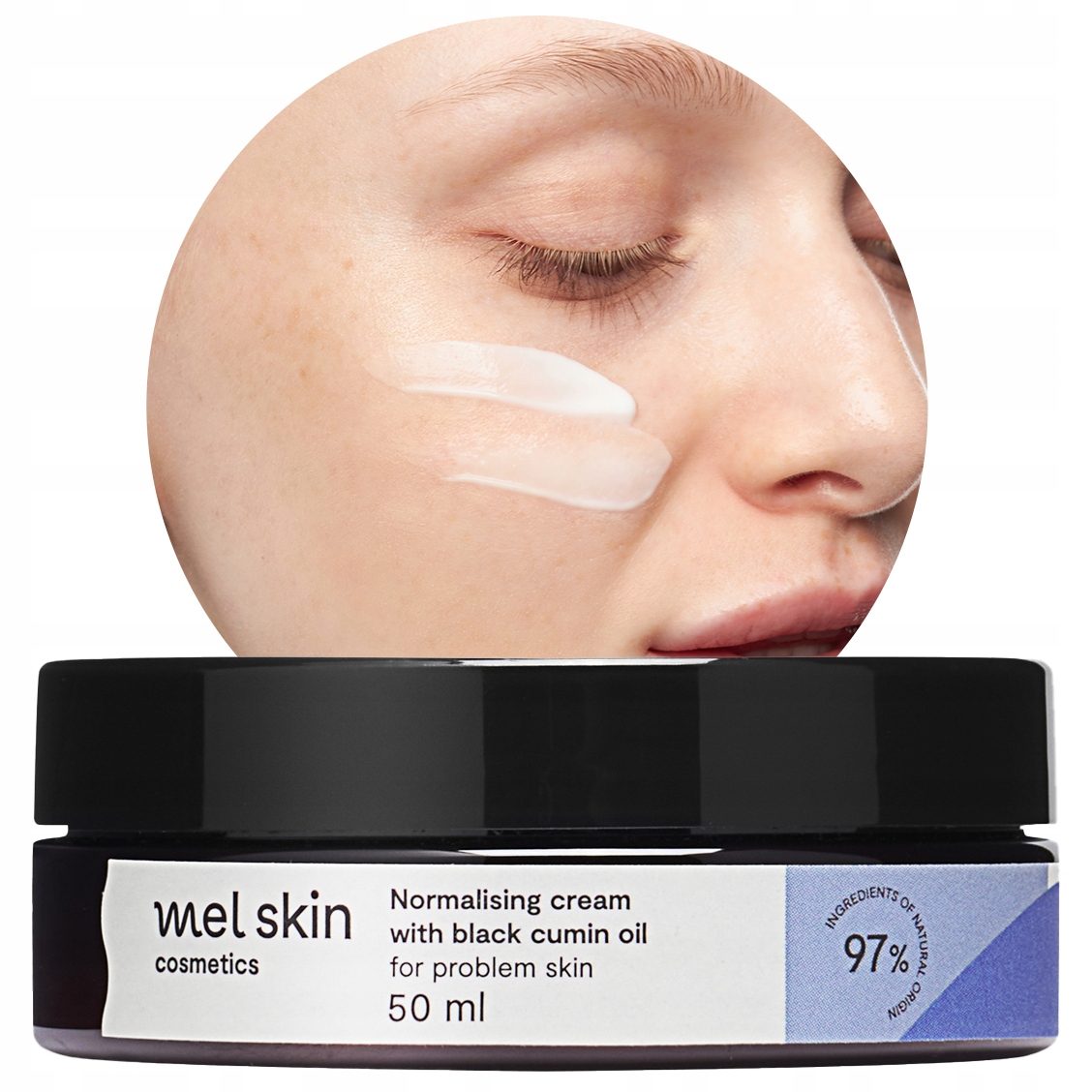 Pleťový Krém normalizující Nedokonalosti vylučování kožního mazu Mel Skin