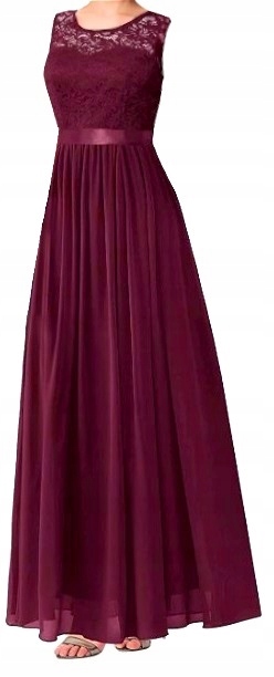 Šaty Večerní Vzdušná Dlouhá Krajka XXL