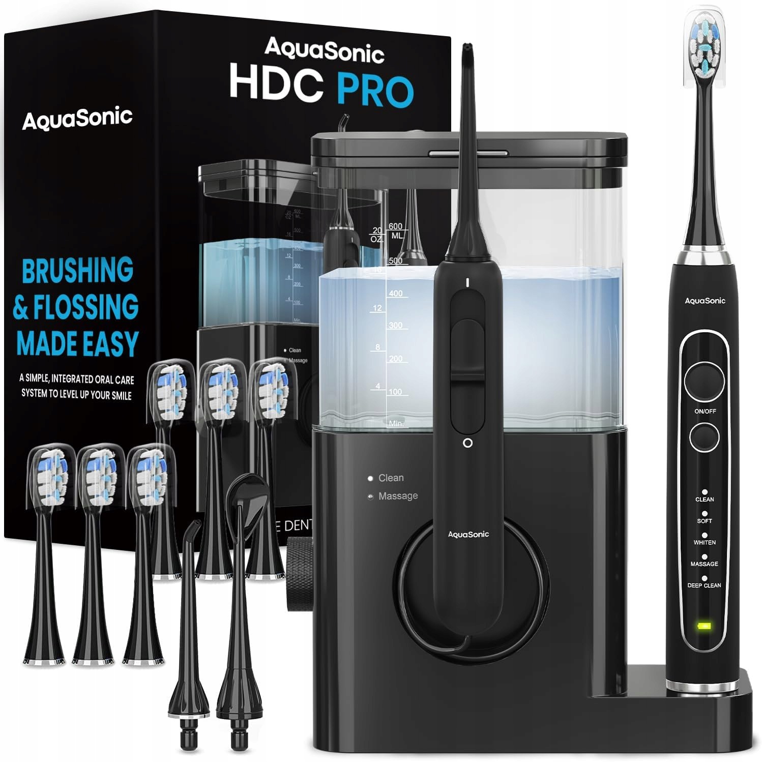 Stacja Irygator Szczoteczka elektryczna Aquasonic Home Dental Center Pro