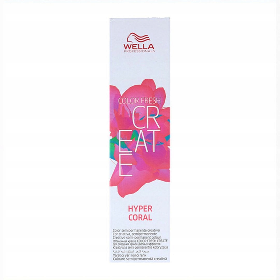 Permanentní barvení Wella Color Fresh Create Hyper Coral Koral (60 ml)