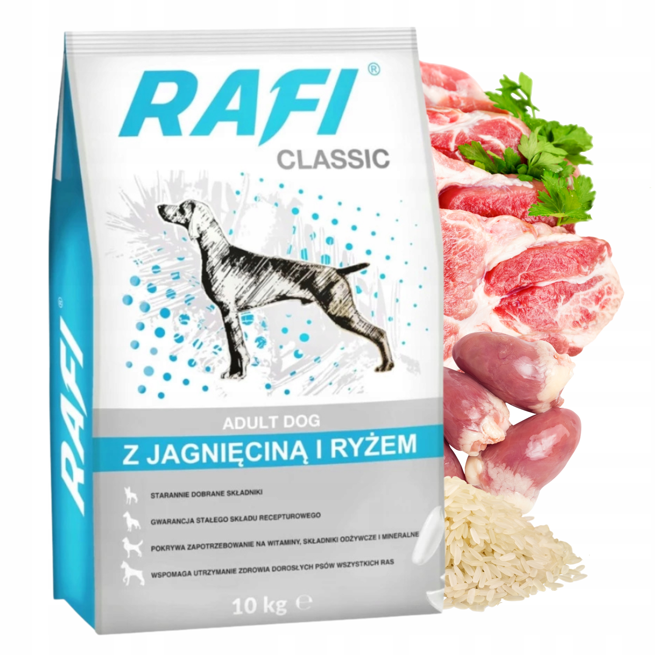 Levně Dolina Noteci Rafi Classic Krmivo suché pro psa jehněčí 10 kg