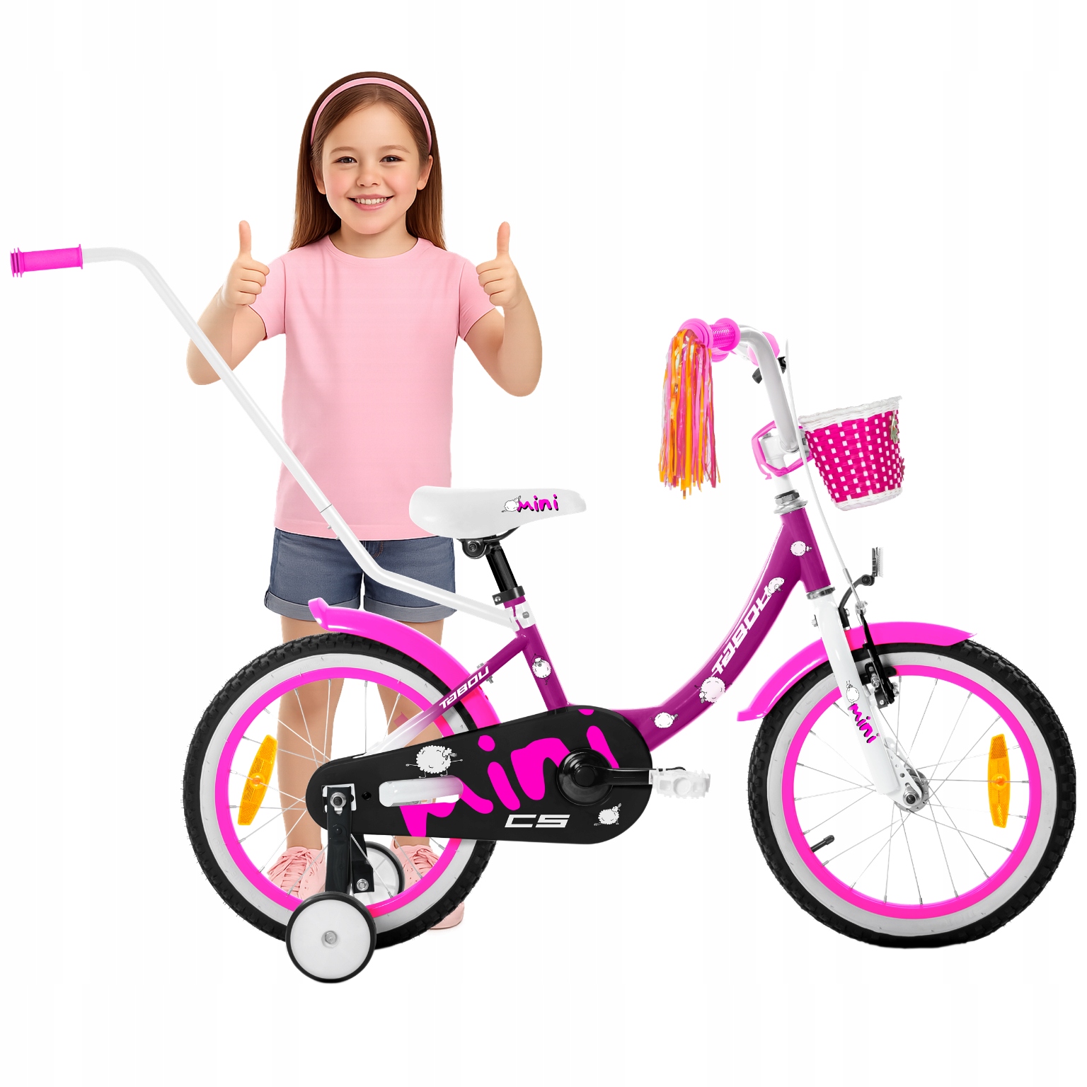 Dětské Kolo 16 Palců Tabou Dětské Kolo Vodítko A Košík Bonus