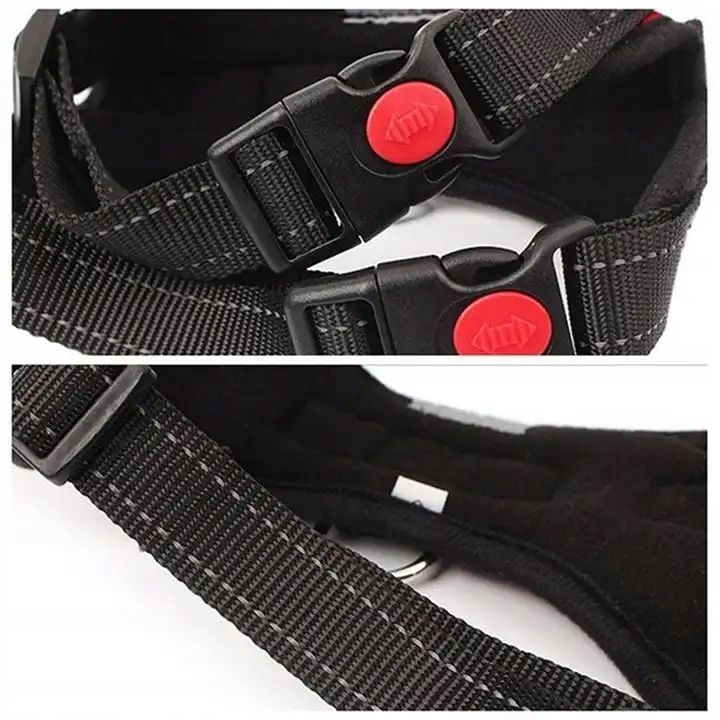 Silné Postroje Pro Psa, Beztlakové, Vycházkové, Nastavitelné, Reflexní, Velikost M