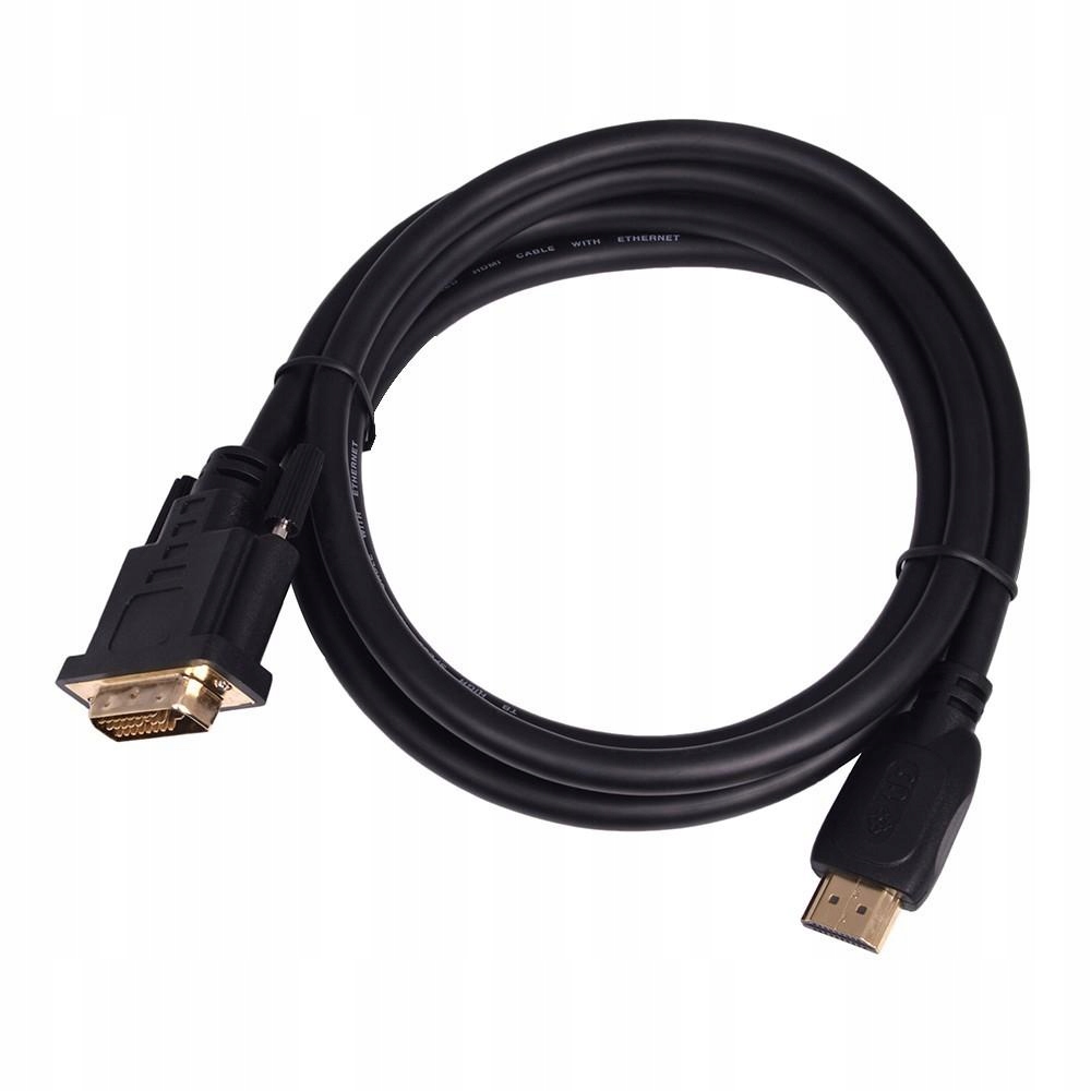 Kabel HDMI - DVI 3m. 24+1,pozlacany