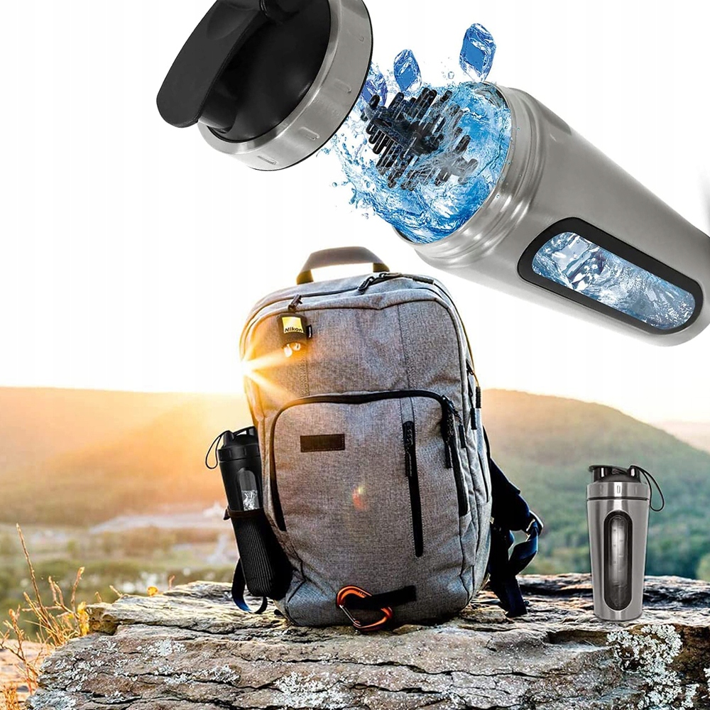 STAL BUTELKA DO PICIA KOKTAJLI PROTEINOWYCH SHAKER Model BIDON BUTELKA