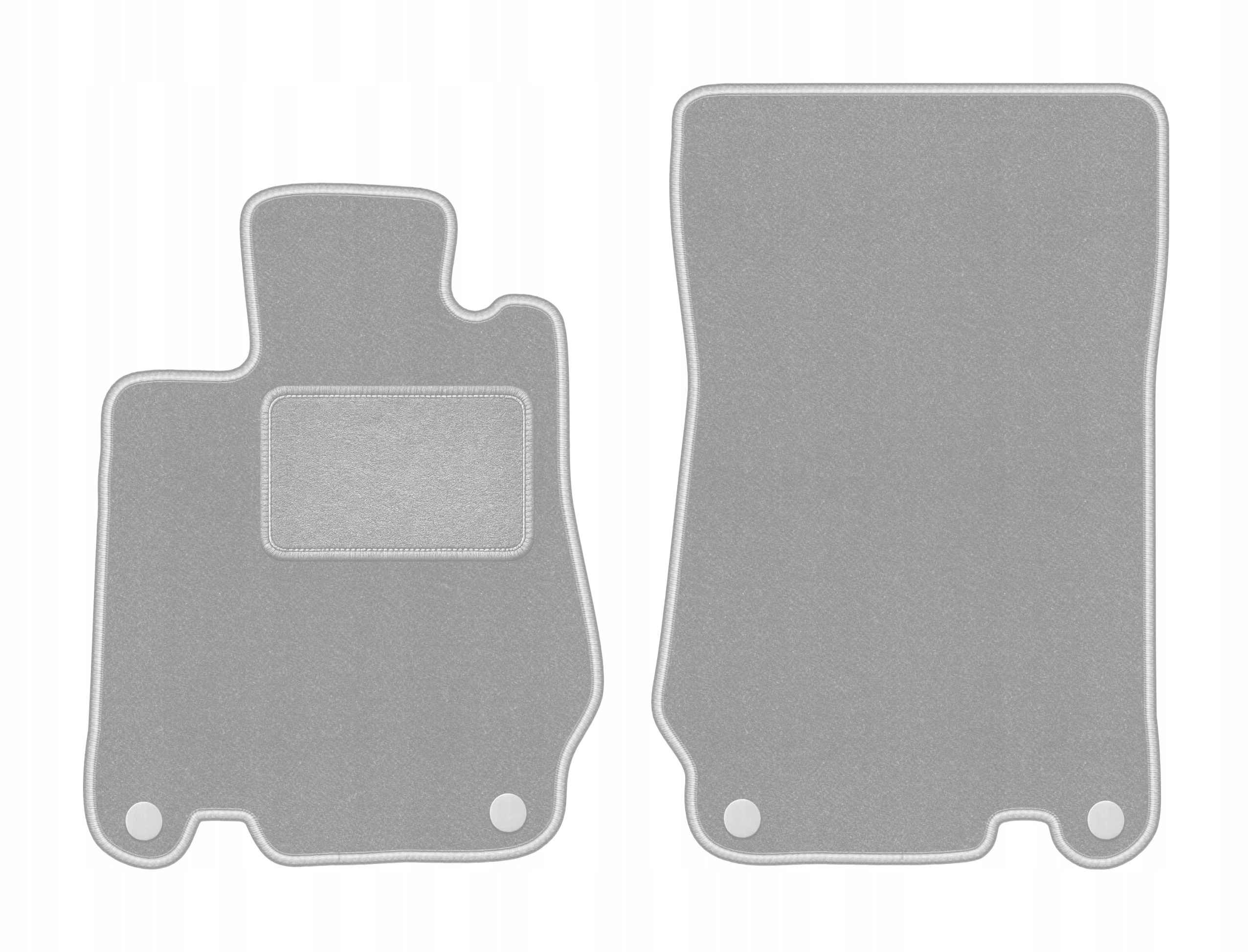 Dywaniki welurowe do Mercedes Sl R230 2001-2011 komplet Oslo popiel 2 szt.