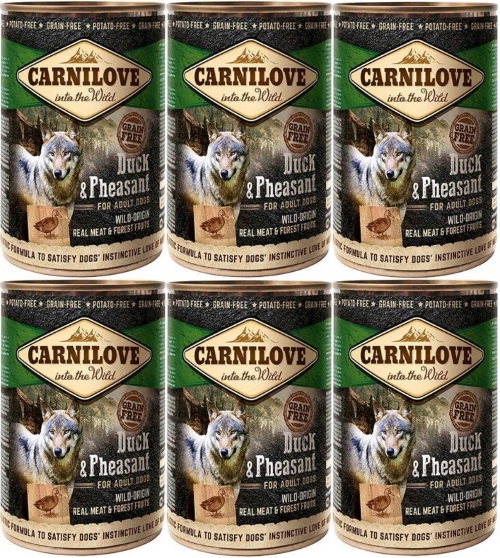 Carnilove Adult Duck Pheasant Karma mokra z kaczką i bażantem puszka 6x400g