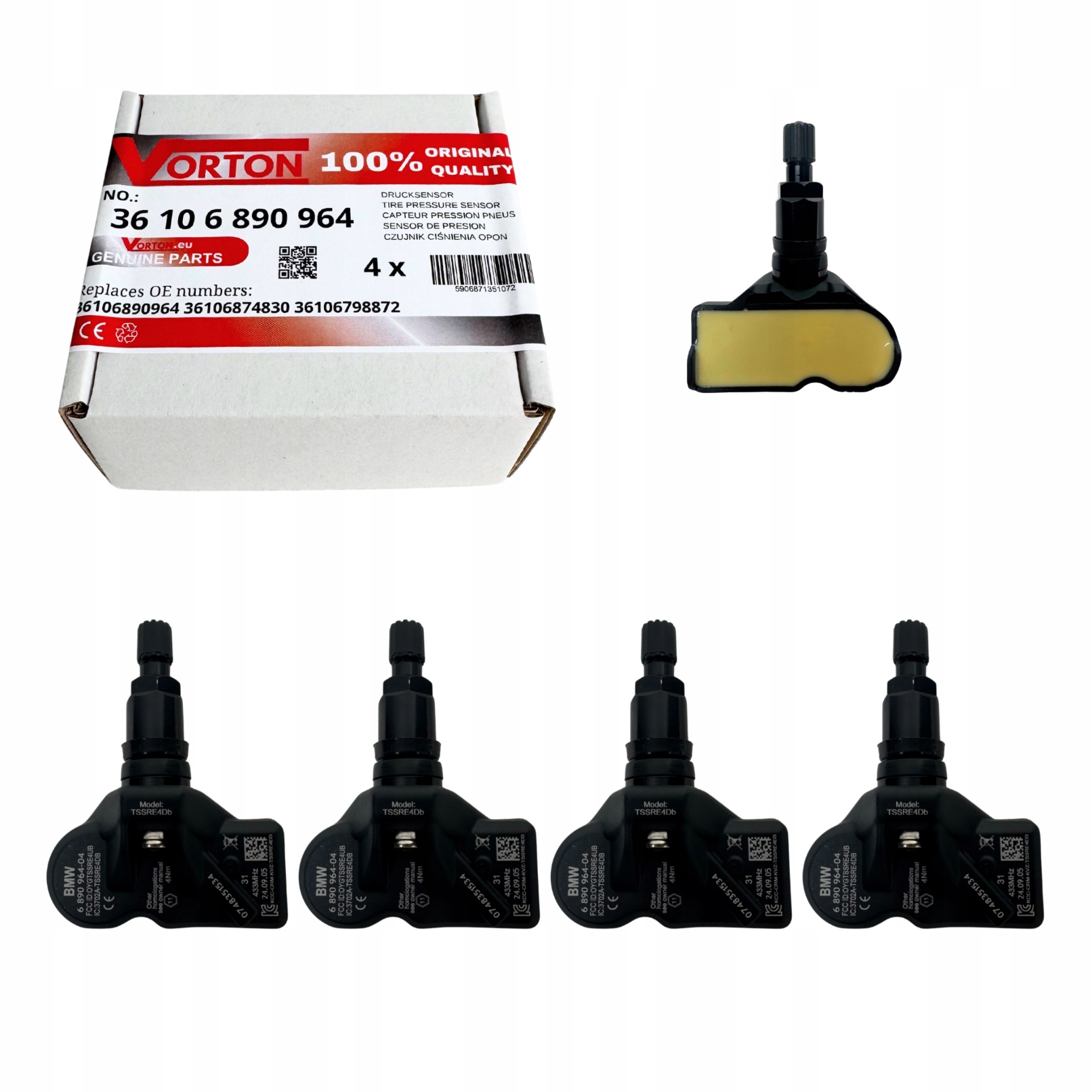 Snímače Tlaku Kol Tpms Bmw řady 7 F01 F02 F04 Z4 E89 M6 F06