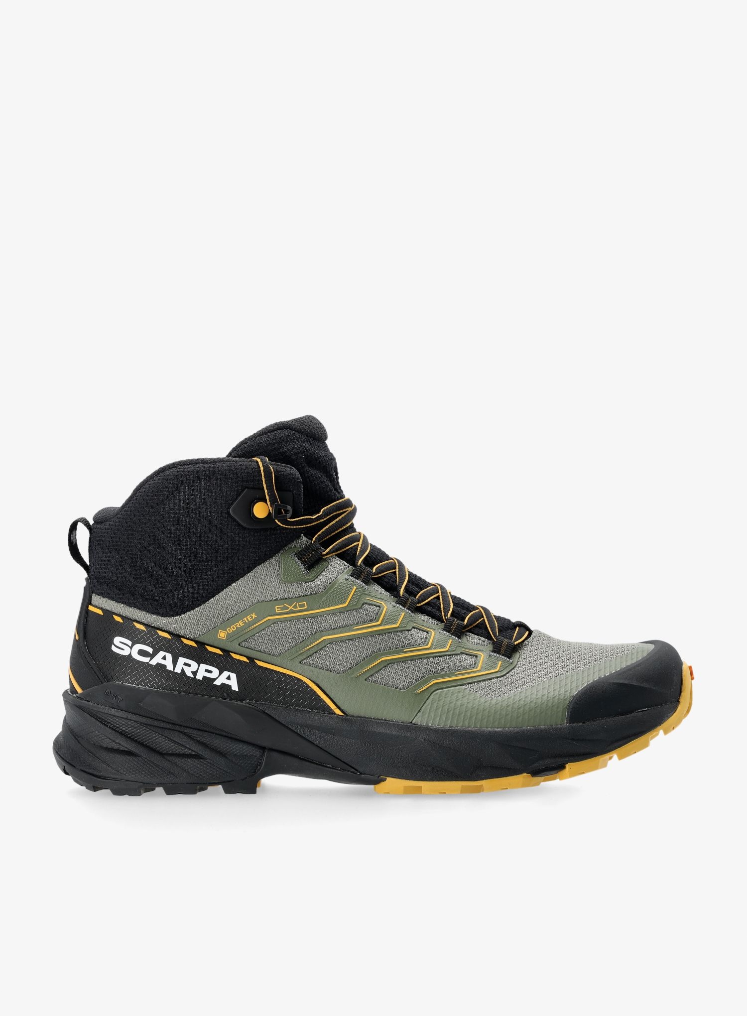 Vysoké turistické boty Scarpa Rush 2 Mid Gtx moss/sulphur 45.5