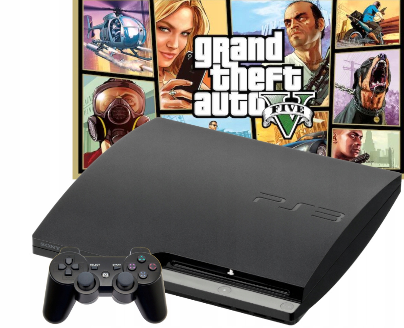 PS3 Classic White CECH 3000A 160GB Console Full Accessories
