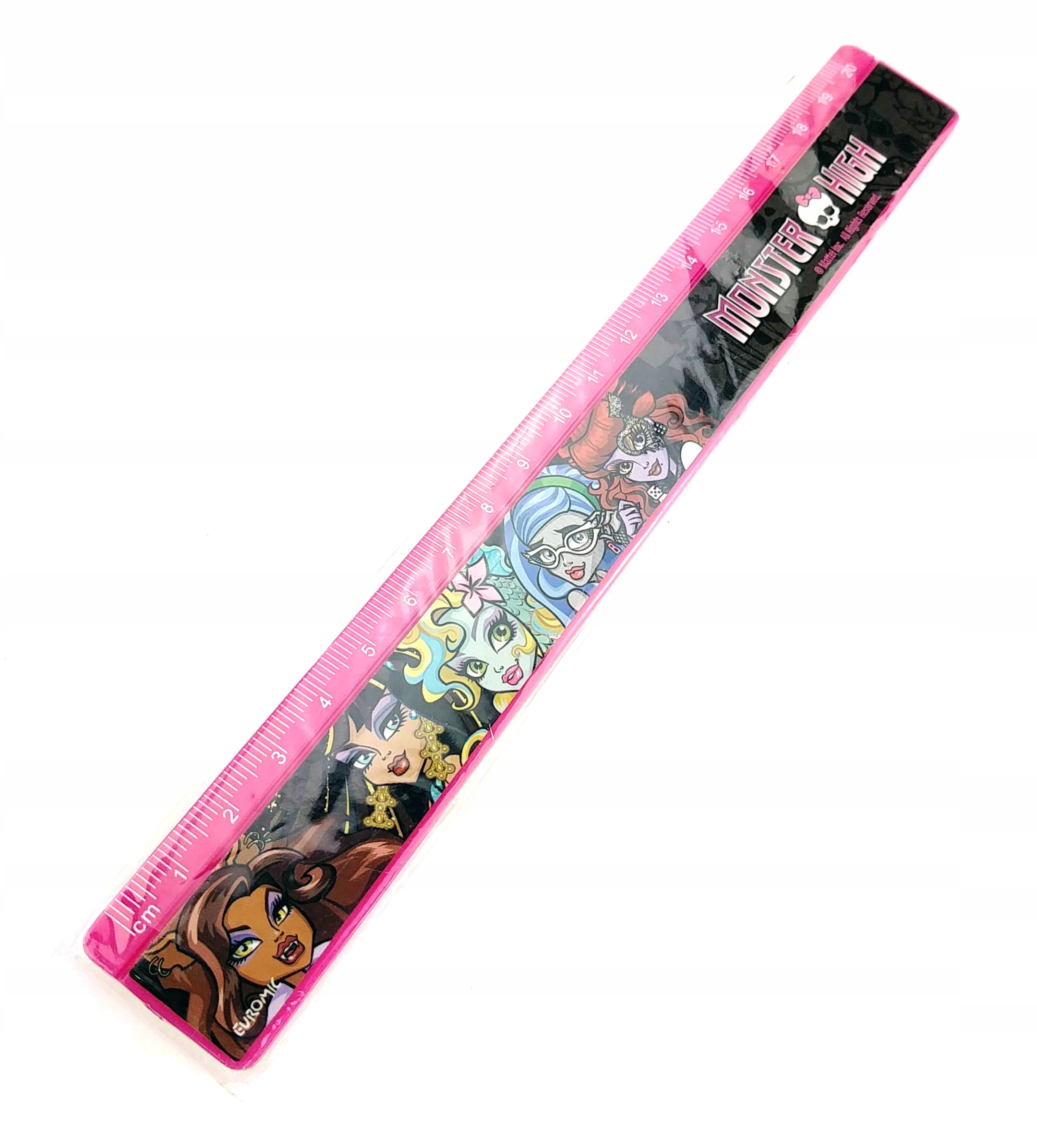 Linijka 20 cm Monster High CE Euromic Nowa