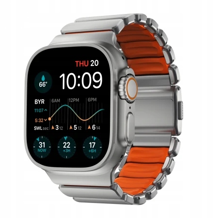 Náramok Nomad pre Apple Watch 24 mm strieborný