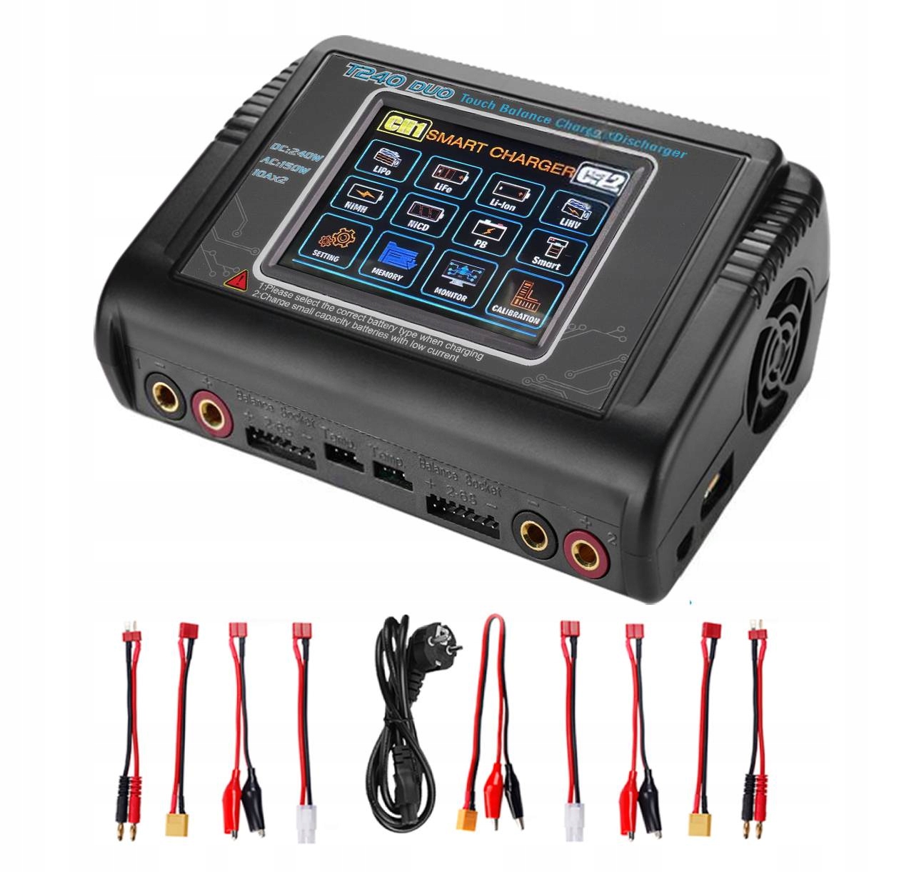 Dvojitá nabíječka Htrc T240 pro inteligentní baterie, dvojitá, 10A