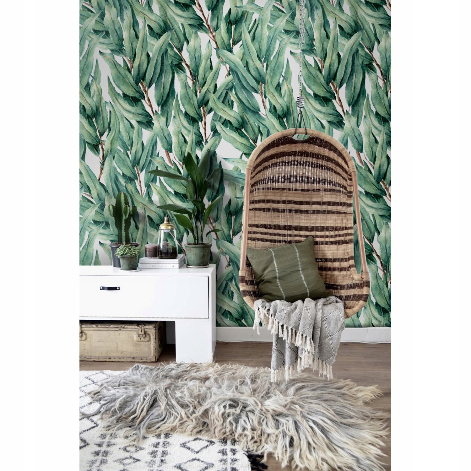 

Tapeta flizelinowa Oleander liście 104x70 + klej