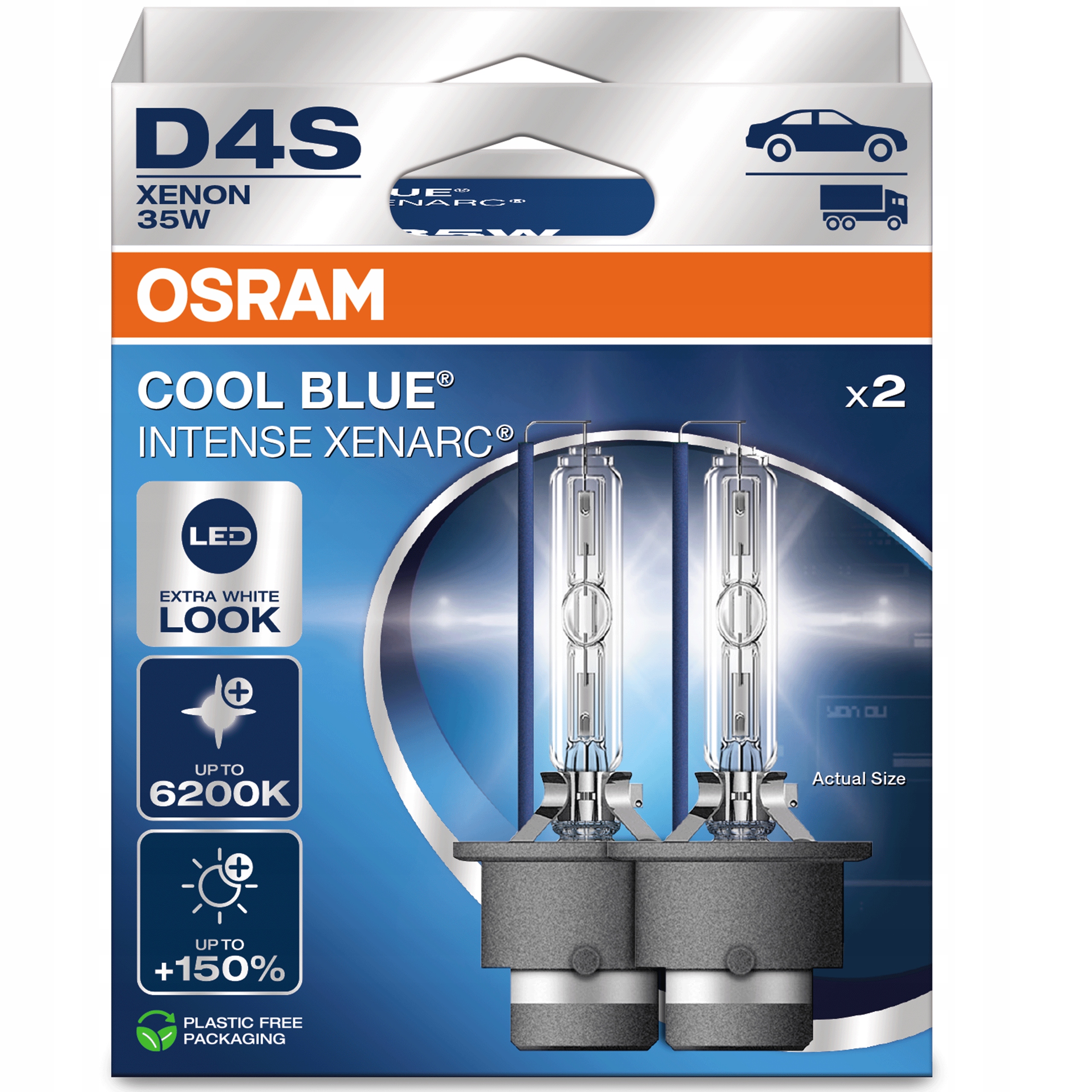 Osram D4S Žárovka Xennon Cool Blue Intense 6200K +150% Více světla