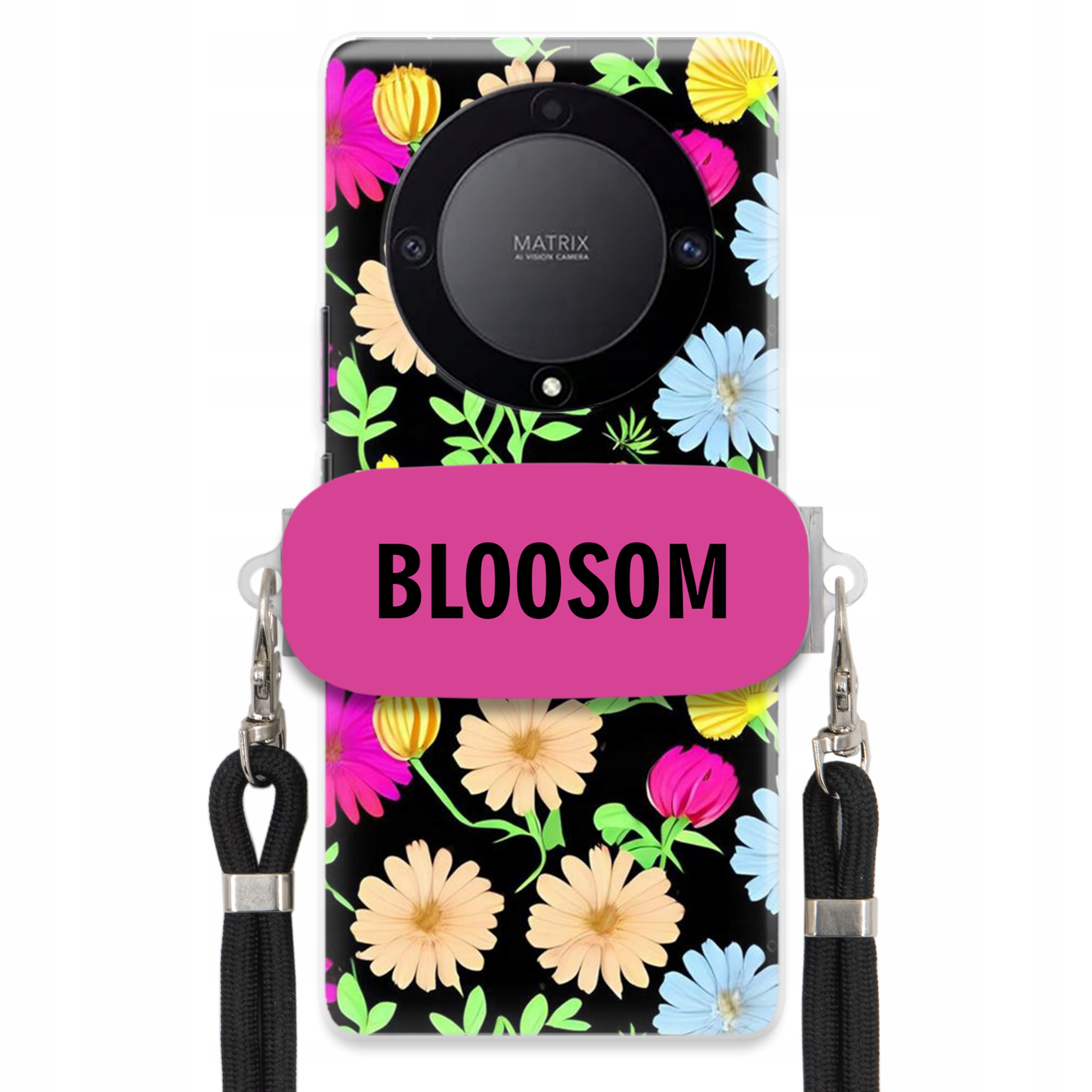 Pouzdro Držák Crossbody Pro Huawei Honor Magic 5 Lite Kryt Květiny Bloosom