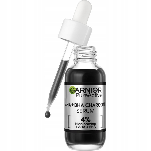 Garnier Pure Active sérum proti nedokonalostem Aha Bha Uhlí 30 ml