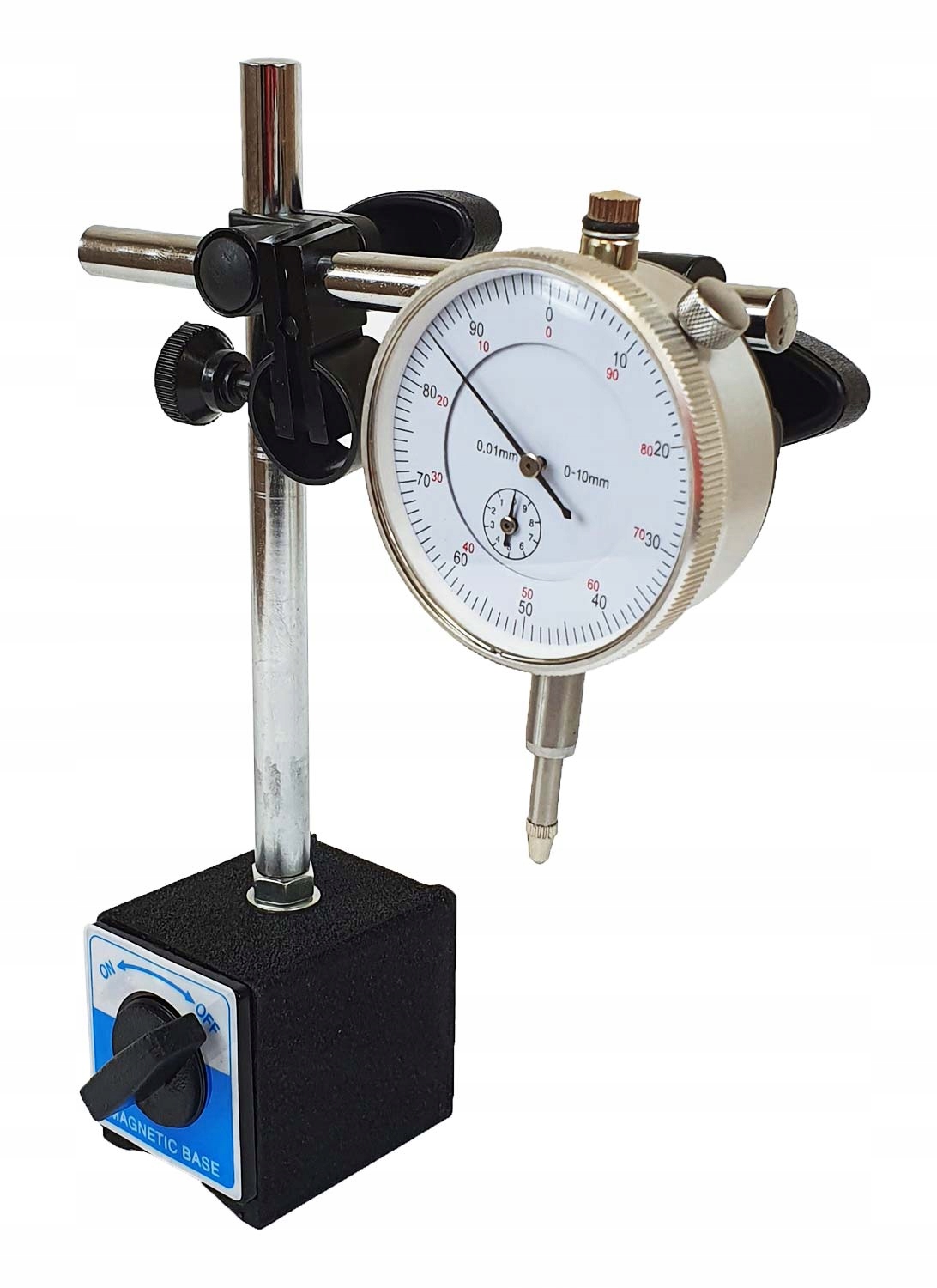 Индикатор набора магнитный штатив 0-10 наконечник диапазон измерения 0-10 мм