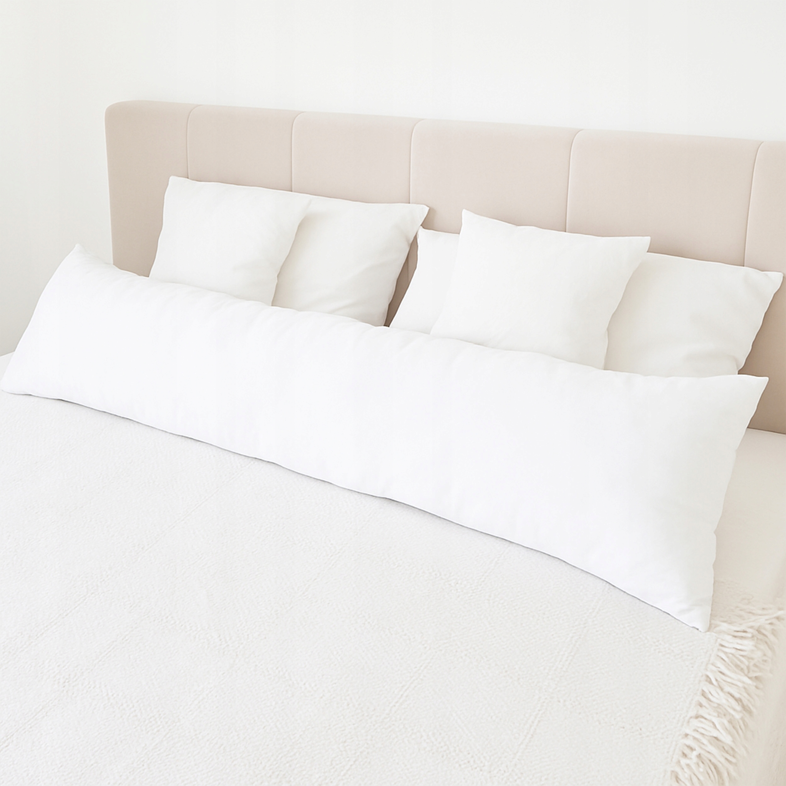 Long polštář s polštářkem 40x145 na spaní na boku Břicha, velká Bavlna W38