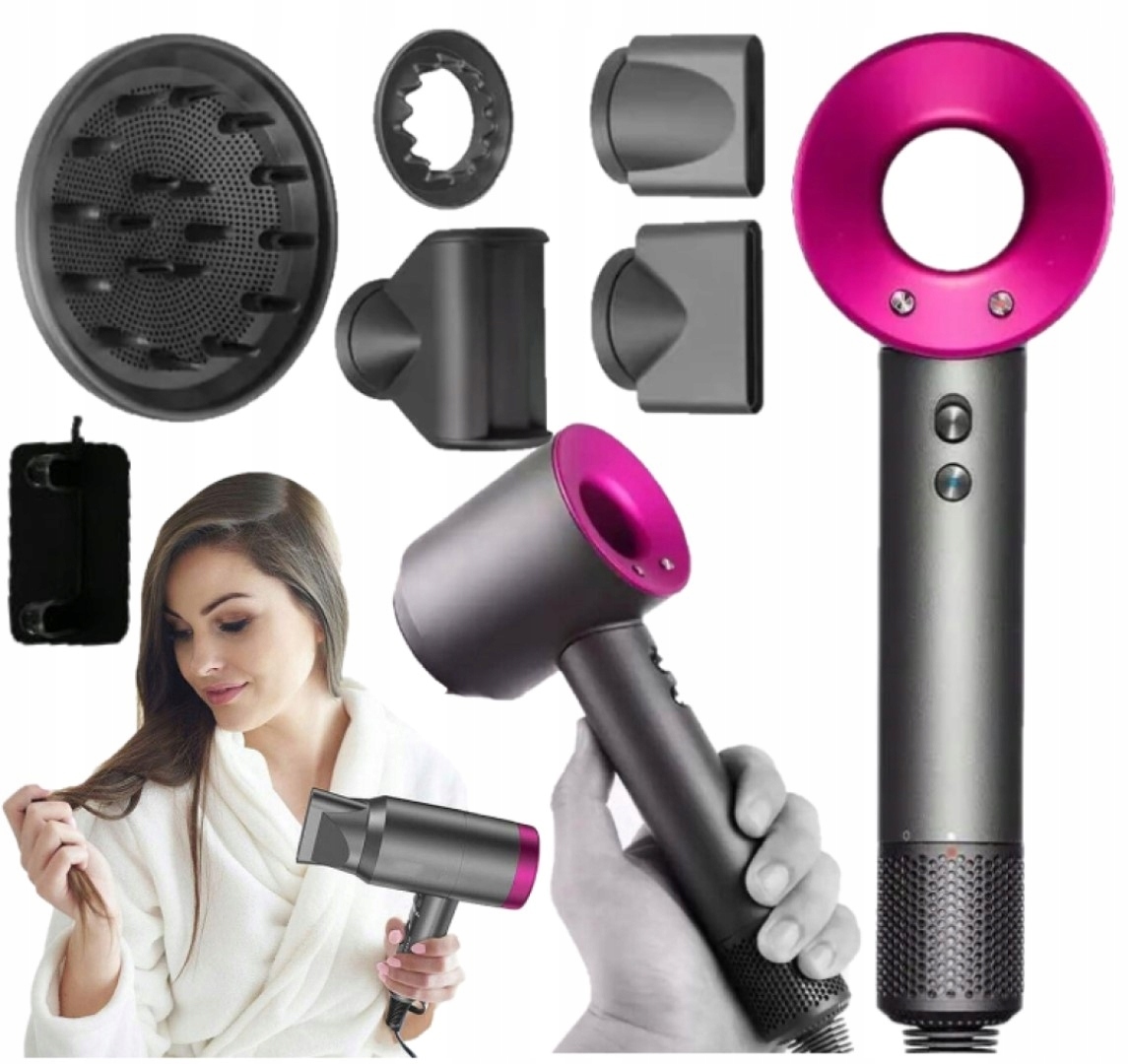 Suszarka do włosów Dryer HD1600 1600 W 3 prędkości jonizacja dyfuzor